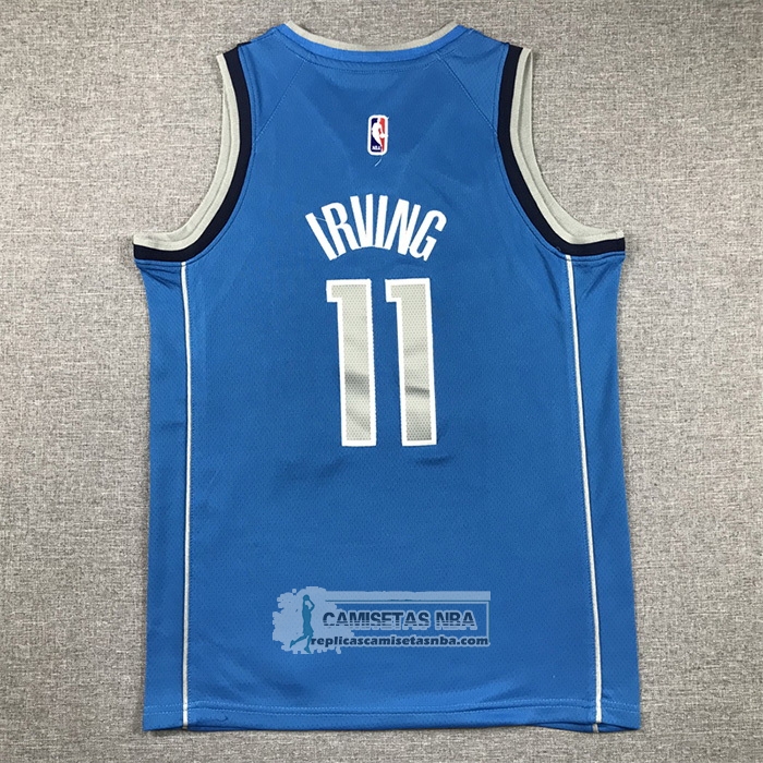 Camiseta Nino Dallas Mavericks Kyrie Irving NO 11 Icon 2022-23 Azul